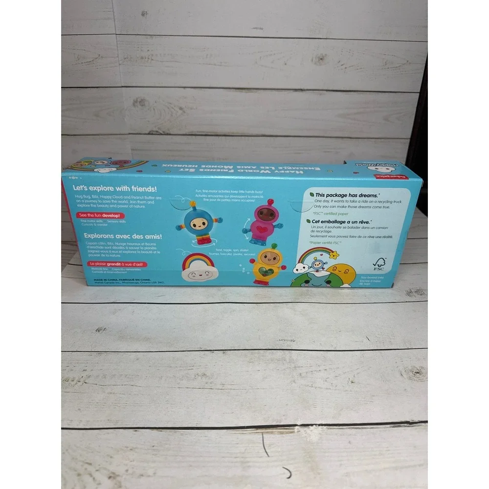 Fisher Price Happy‎ World Friends Baby Toy Set HDG95 Infant Sensory NEW